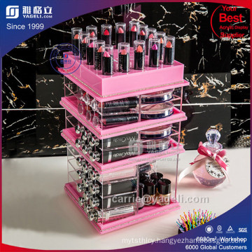 Wholesale Rotating Acrylic Lipstick Holder with Diamond